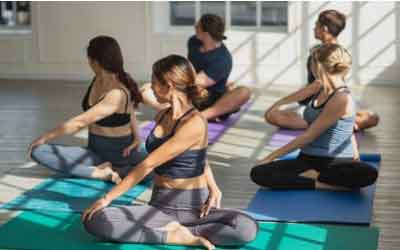 women yoga practice