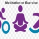 meditation or exercise first